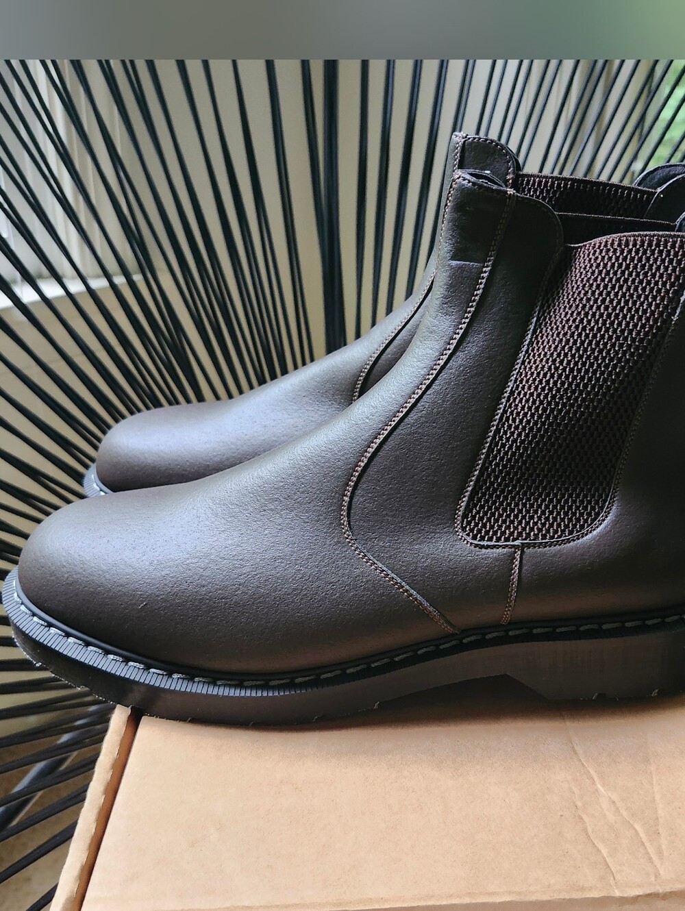 England Moo shoes Men's chelsea boot in Brown from vegetarian shoes US11 UK 10